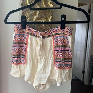 Tribal patterned shorts